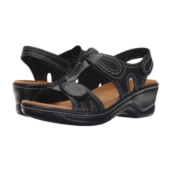 Clarks Womens Black Lexi Walnut Q Platform, size 10M - Picture 1 of 4